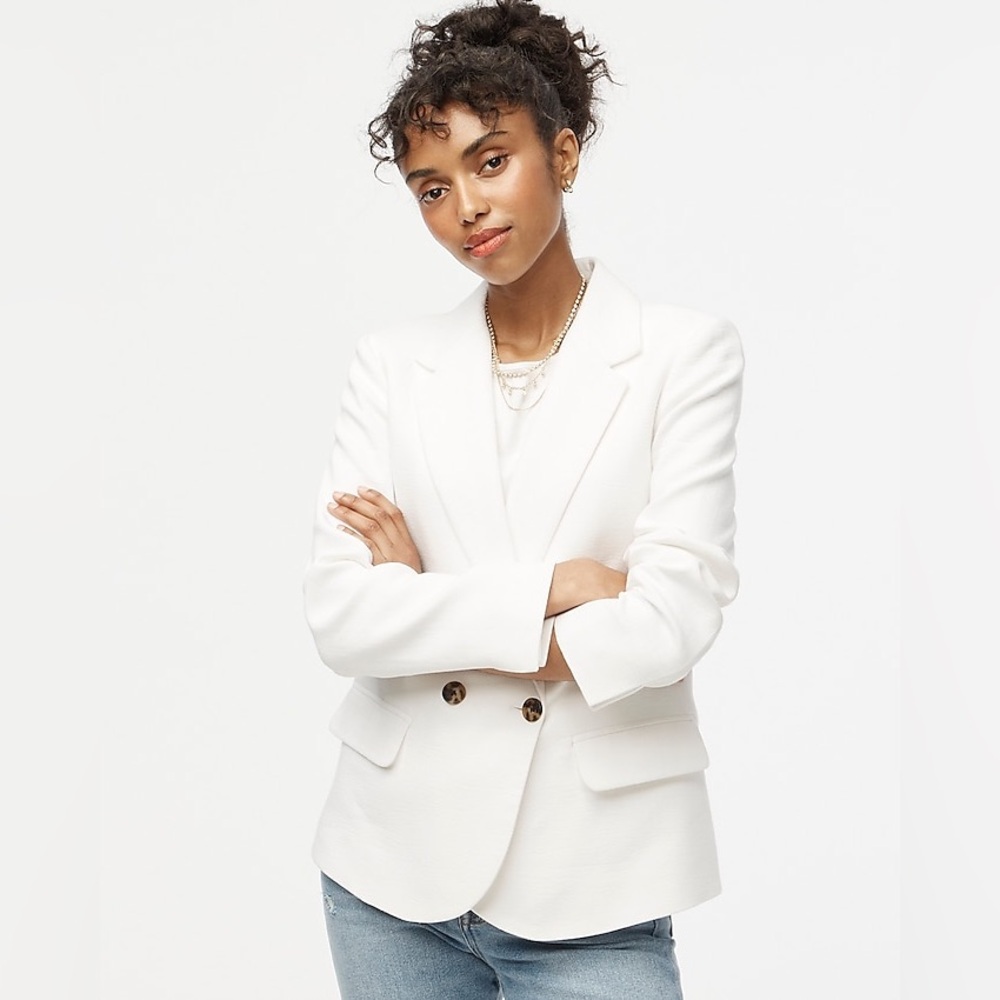 J. Crew White Blazer
